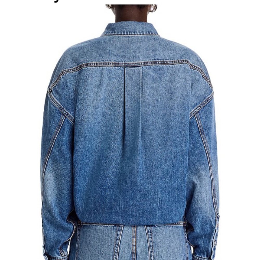 NWT t. By Alexander Wang Pre Styled Denim Shirt Dress - Picture 3 of 10